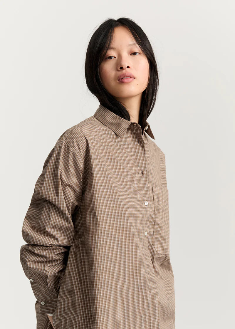 Aiayu Lynette Shirt Check | Mix Fossil