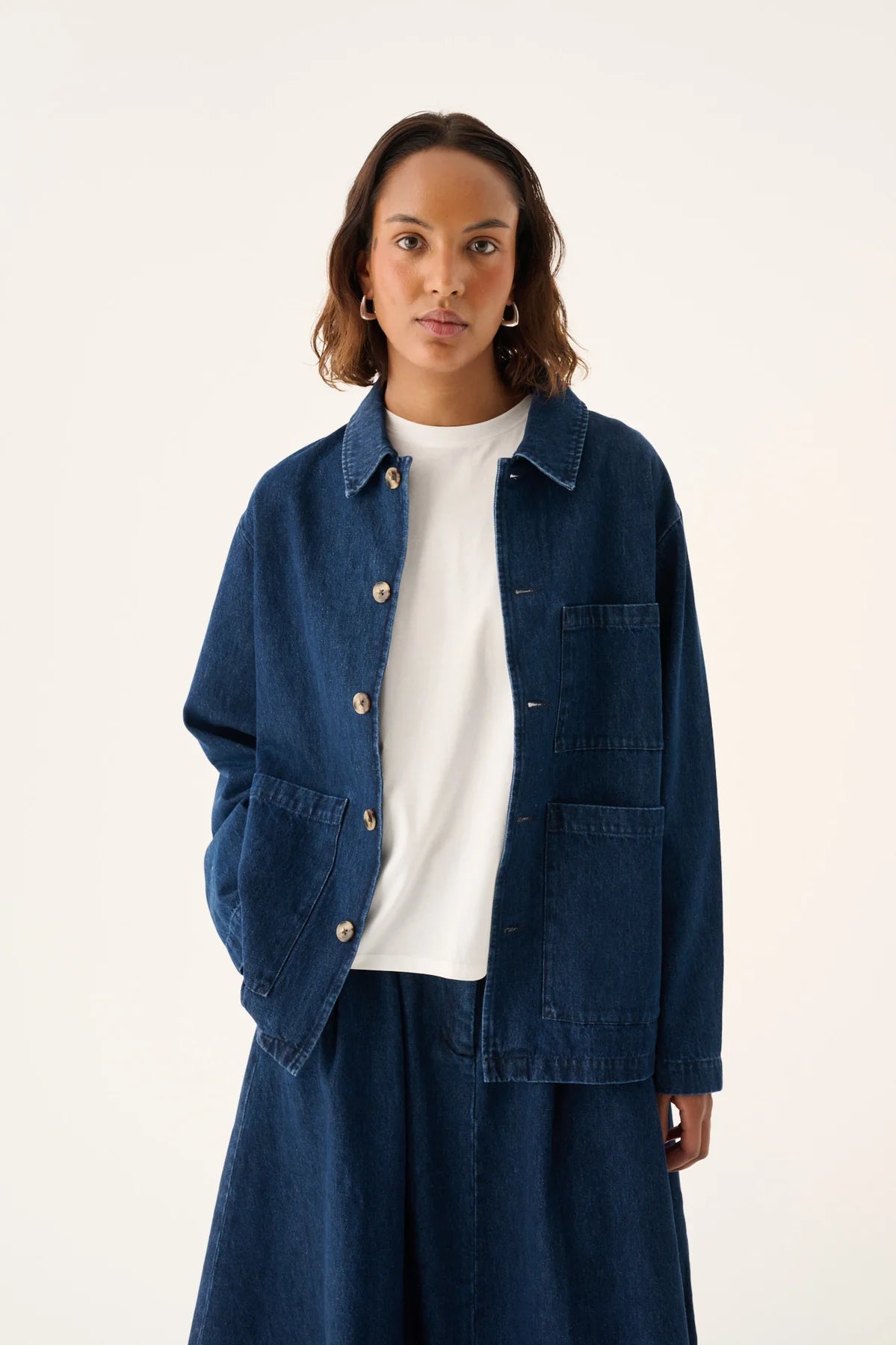 Rue de Tokyo Cameron Heavy Denim Jacket | Dark Indigo