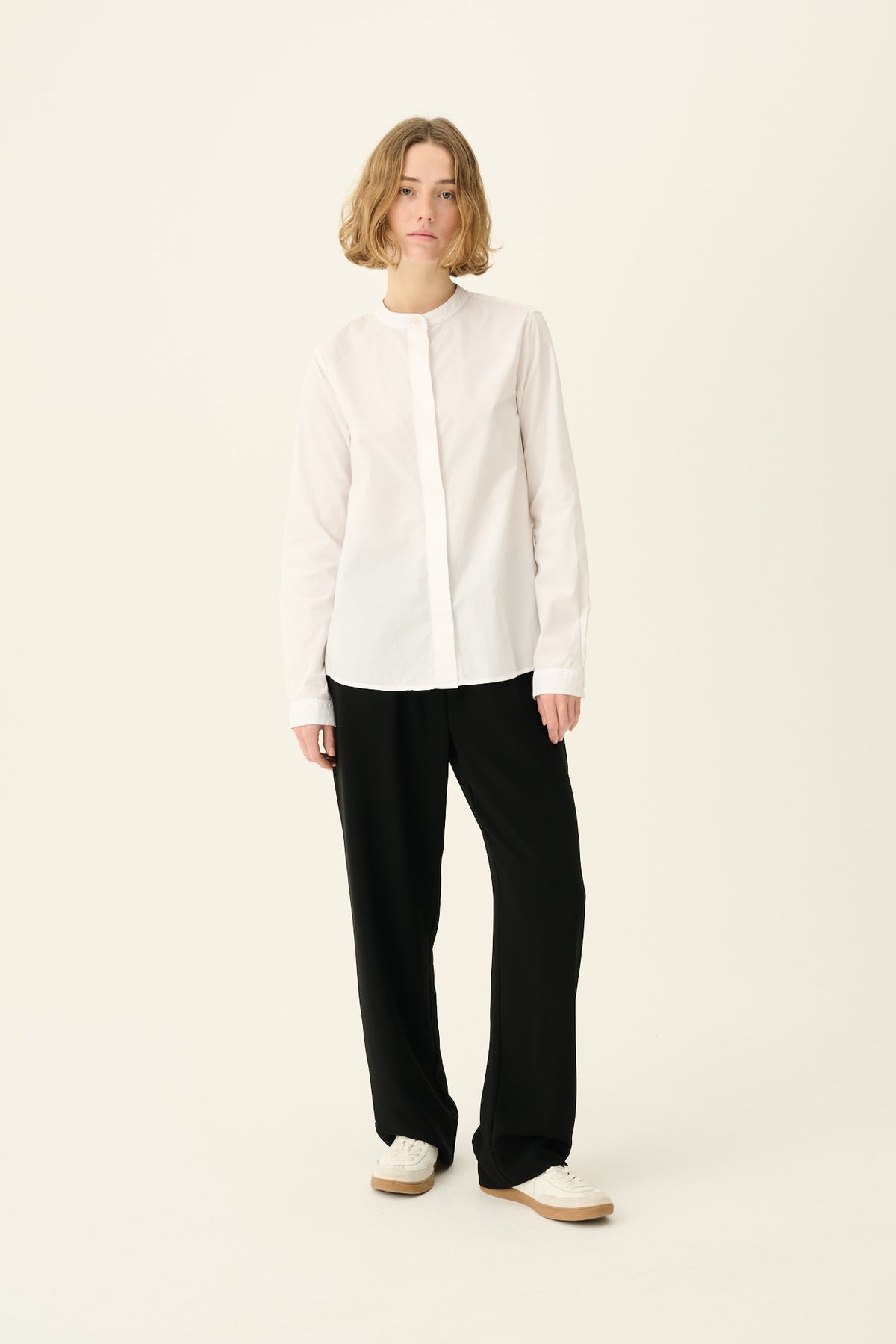 Rue de Tokyo Sofie Shirt Garment Dyed Poplin | White