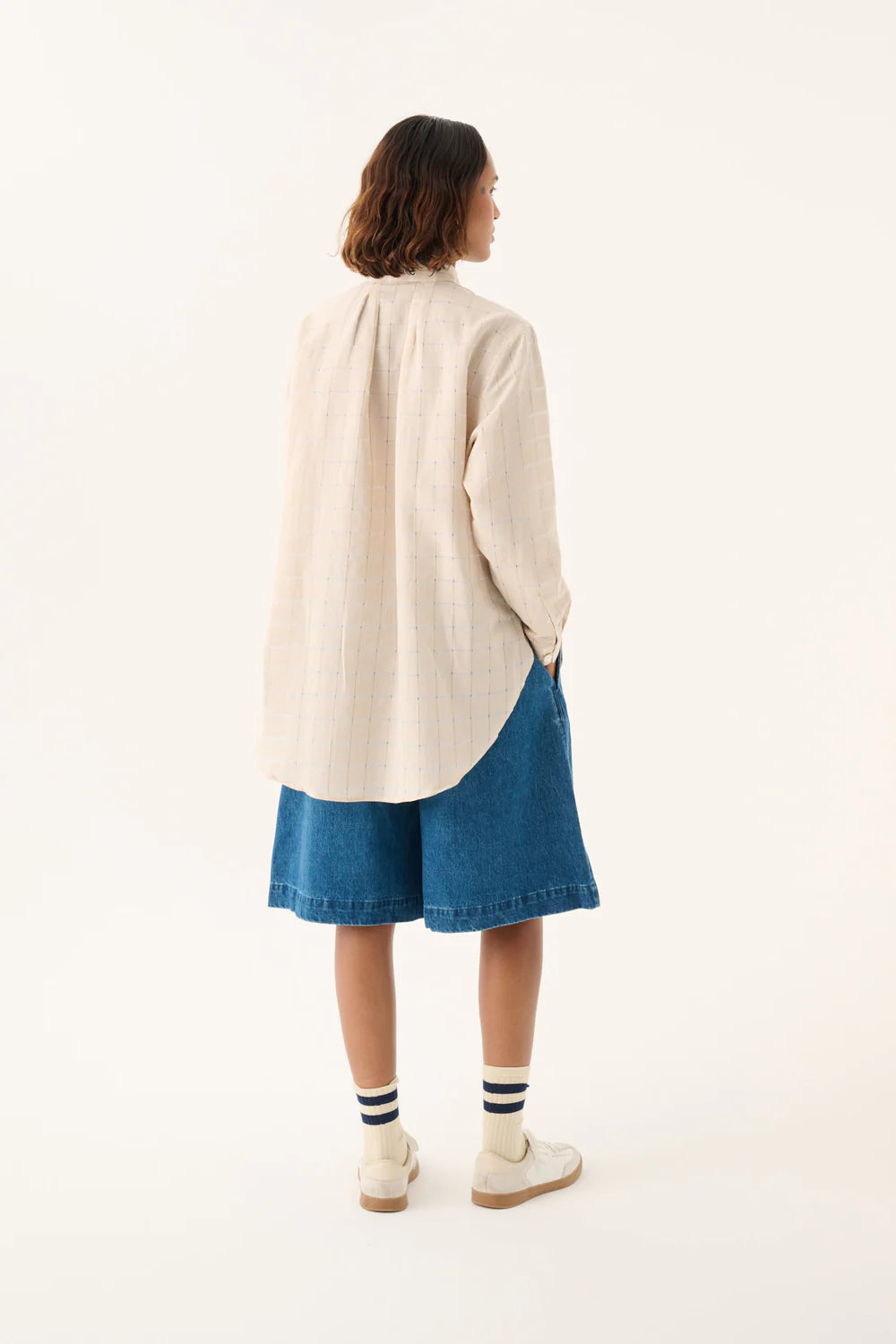 Rue de Tokyo Perla Heavy Denim Shorts | Washed Indigo