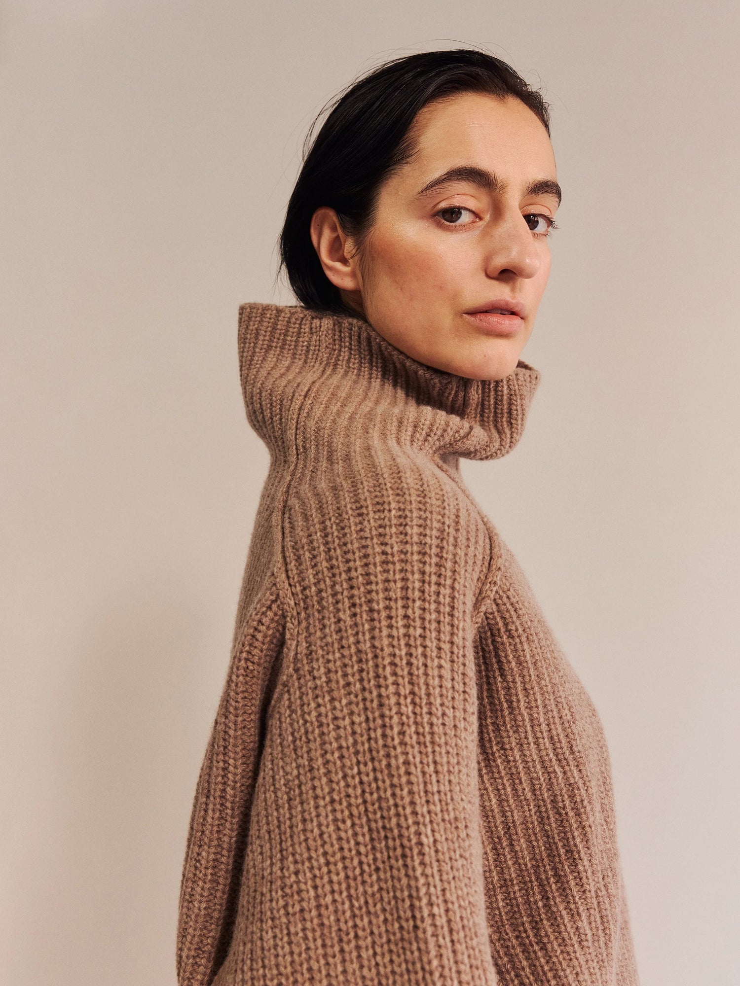 Proem Parades Coby Wool Jumper | Grey-Camel