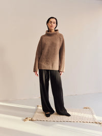 Proem Parades Coby Wool Jumper | Grey-Camel