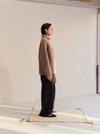 Proem Parades Coby Wool Jumper | Grey-Camel