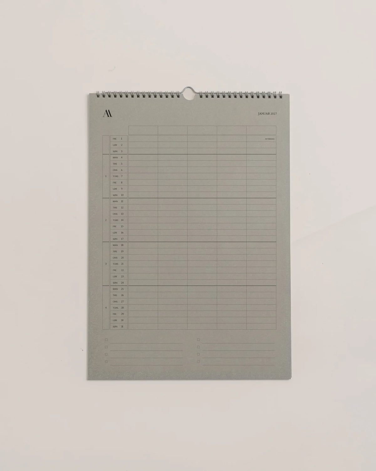 Atelier Aarhus | Vægkalender 2027