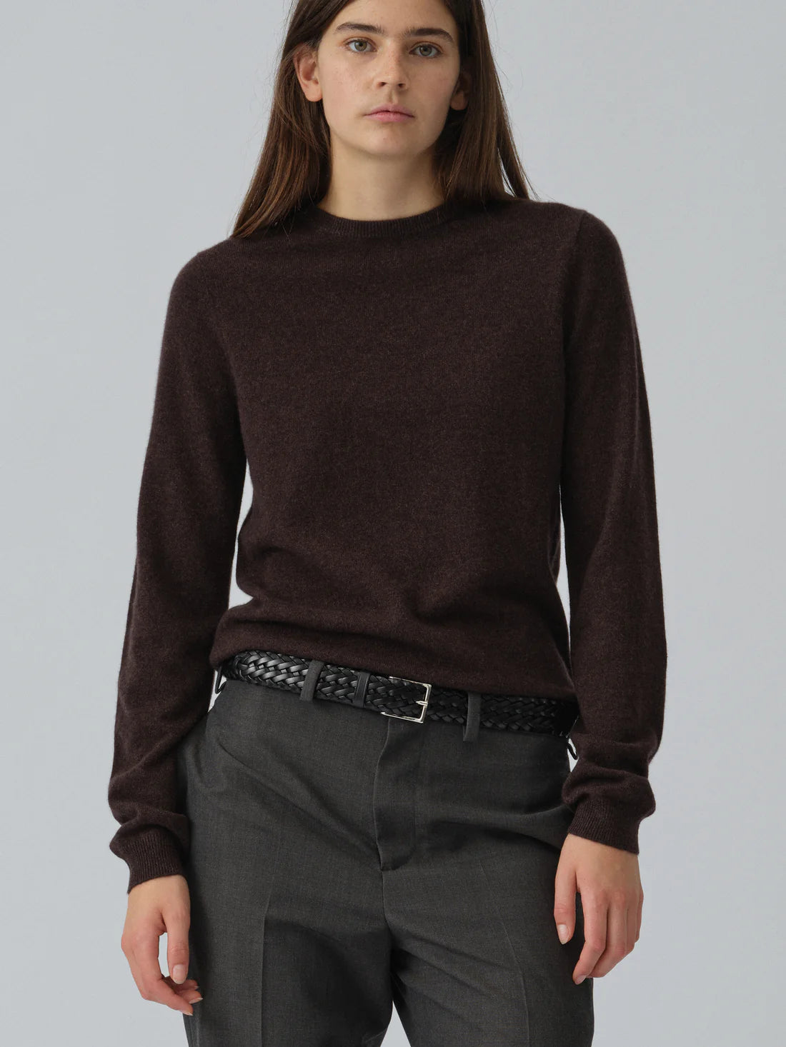 People's Republic of Cashmere  | Fitted Roundneck | Black Truffle