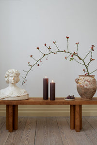 Ester & Erik Kalenderlys | Bloklys 25cm | No. 44/2 'Deep Wine'