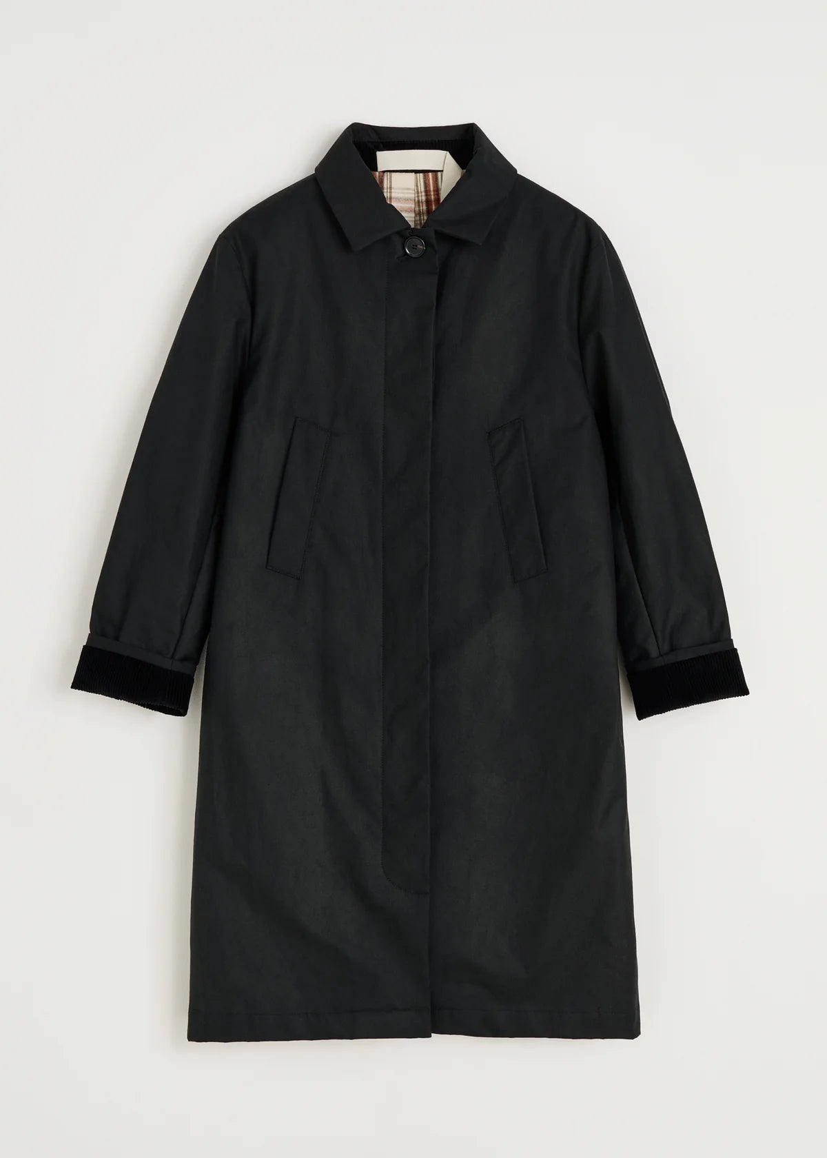 Aiayu Noor Coat Oilskin | Black