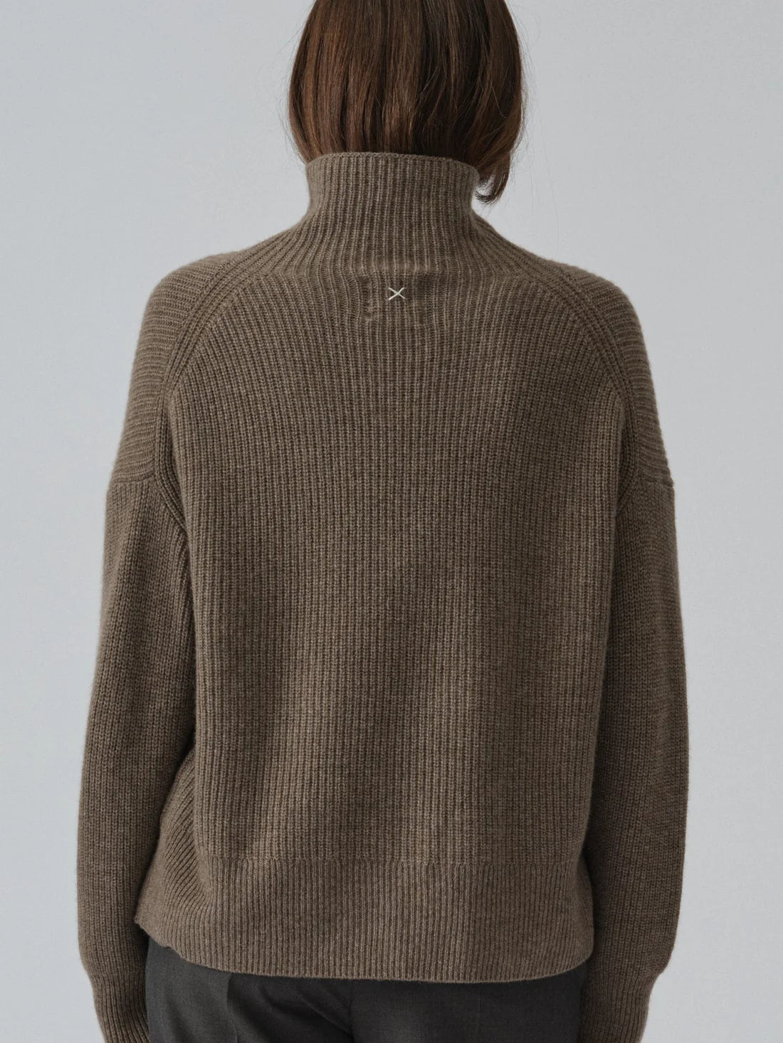 People's Republic of Cashmere  | Premium Ribbed Turtleneck | Truffle