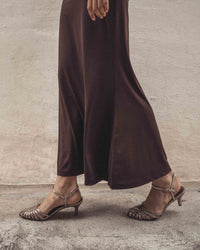 Anonymous Copenhagen Keesha 55 | Vintage Champagne Lizard Metallic Gold