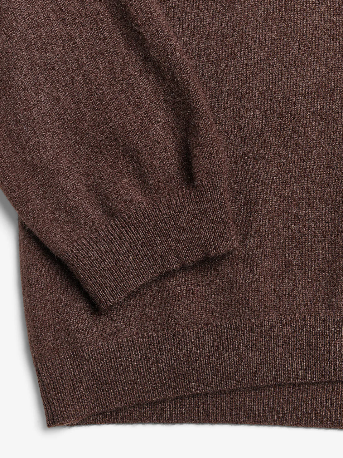 People's Republic of Cashmere  | Oversized Collar V-Neck | Dark Brown