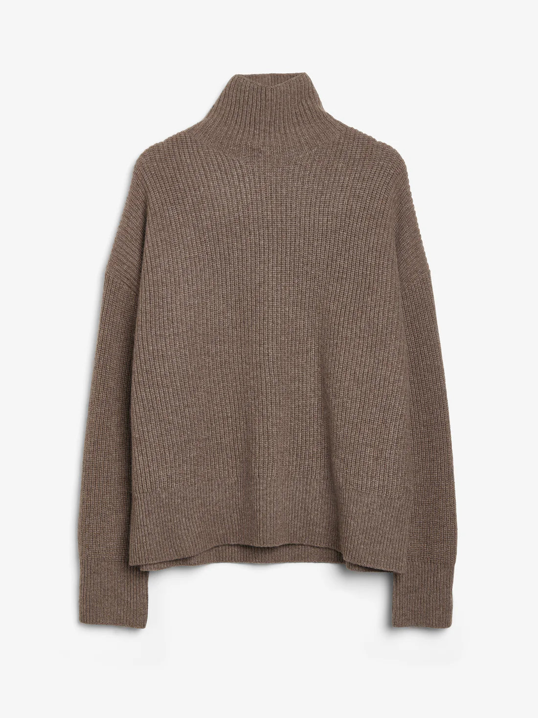 People's Republic of Cashmere  | Premium Ribbed Turtleneck | Truffle