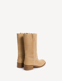 Dico Copenhagen Julia Gaucho Boot | Escovado Leather Light Tan