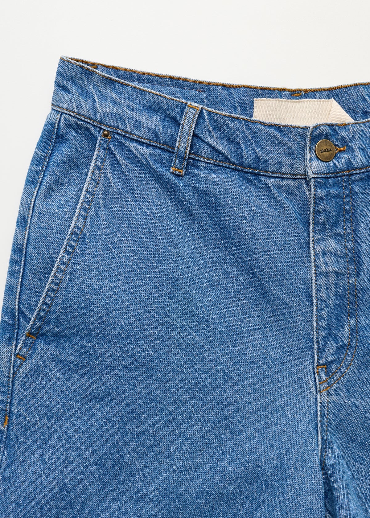 Aiayu Carlo Denim Shorts | Clear Blue