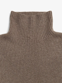 People's Republic of Cashmere  | Premium Ribbed Turtleneck | Truffle