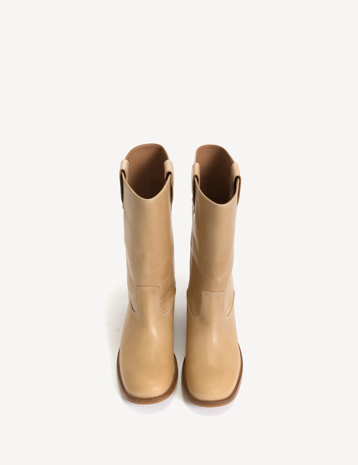 Dico Copenhagen Julia Gaucho Boot | Escovado Leather Light Tan