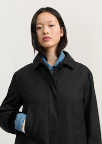 Aiayu Noor Coat Oilskin | Black