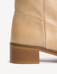 Dico Copenhagen Ann Gaucho Boot | Escovado Leather Light Tan