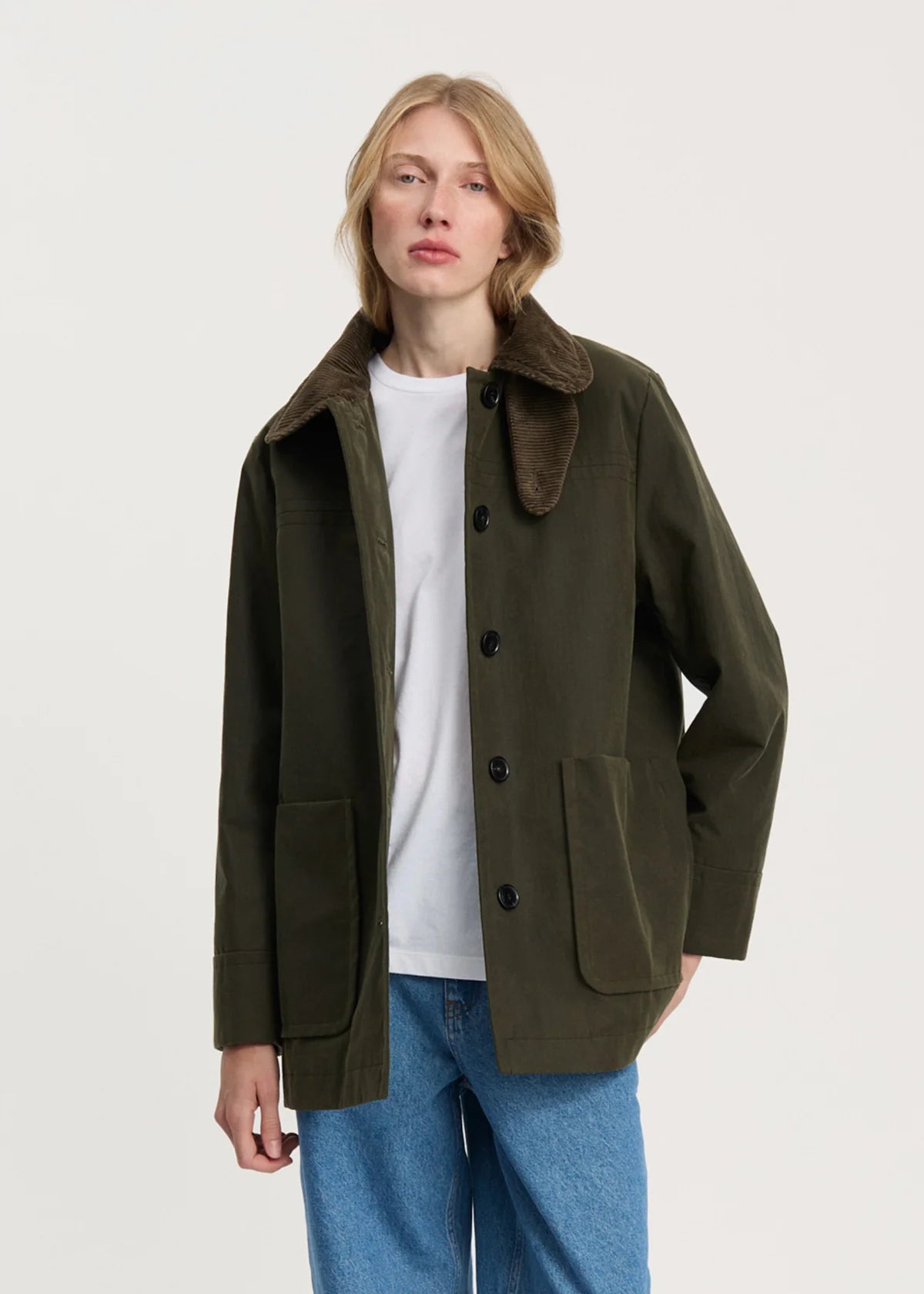 Aiayu Jamie Jacket Ripstop Oilskin | Archive Olive