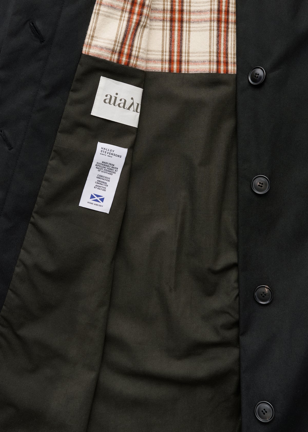 Aiayu Noor Coat Oilskin | Black