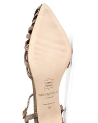 Anonymous Copenhagen Keesha 55 | Vintage Champagne Lizard Metallic Gold