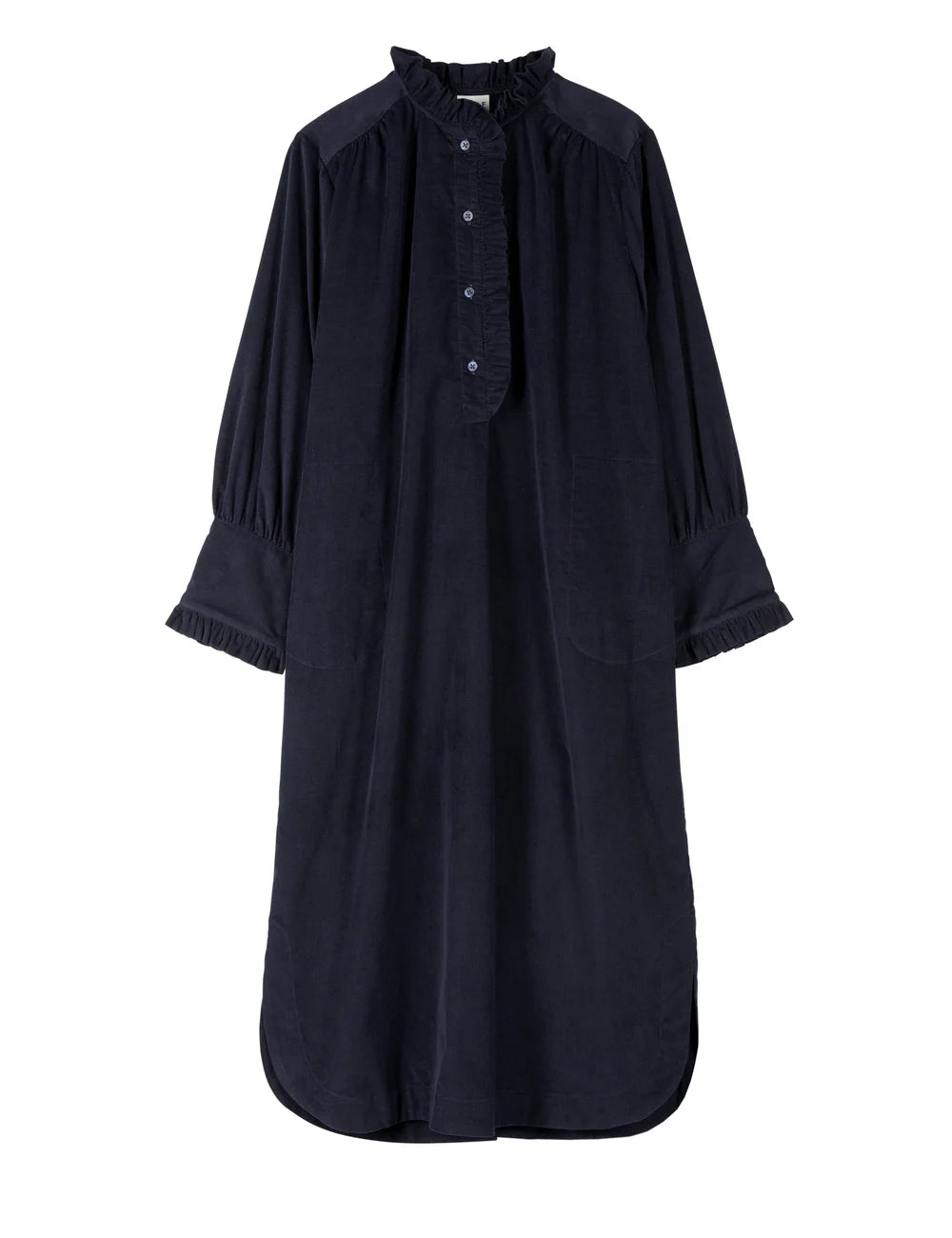 APOF Manda Dress | Navy Baby Cord