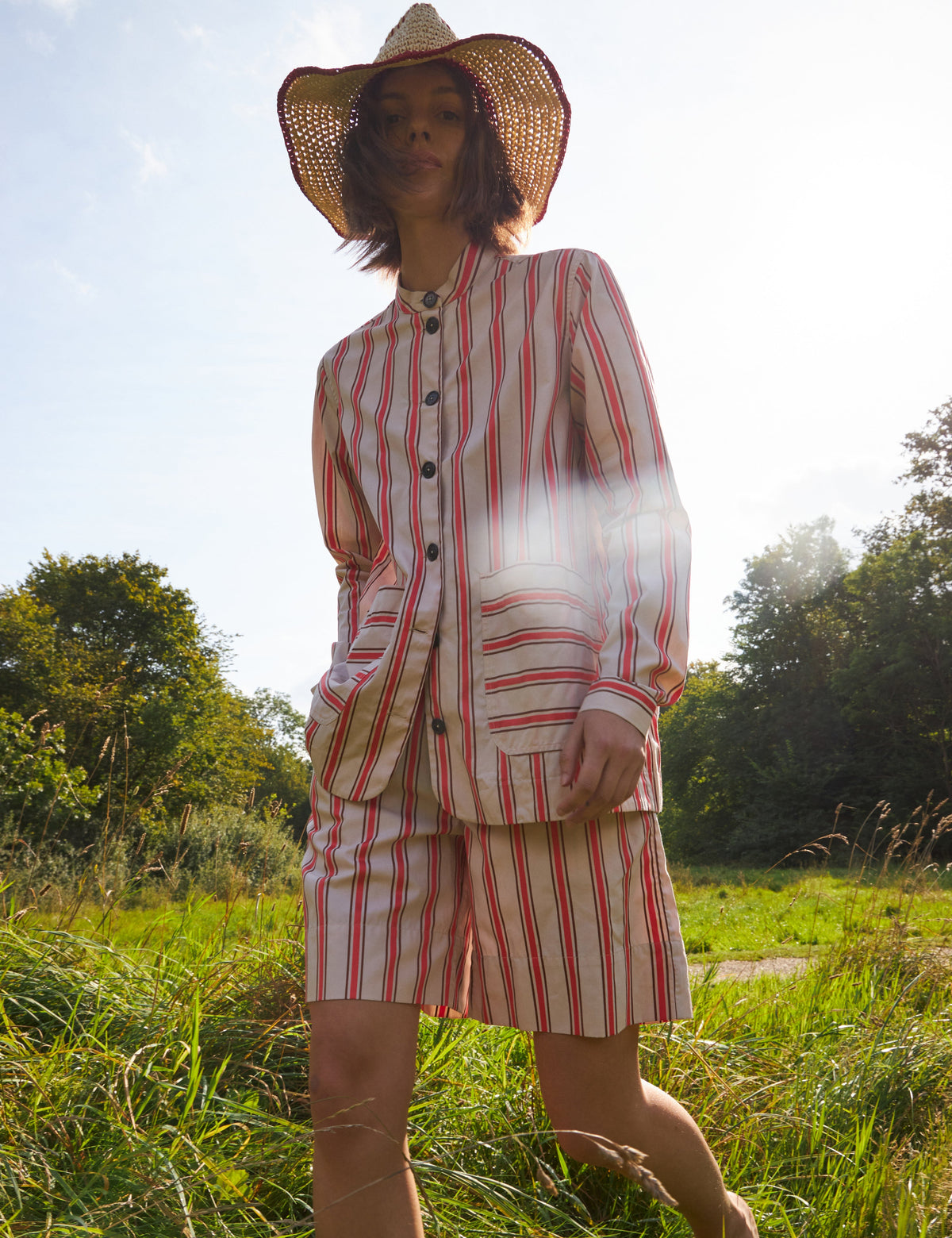 APOF Delores Jakke | Poppy Stripe