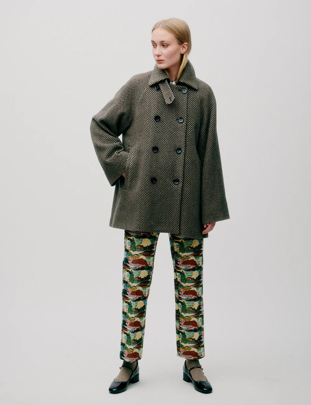 APOF Drew Jakke | Herringbone | Uld