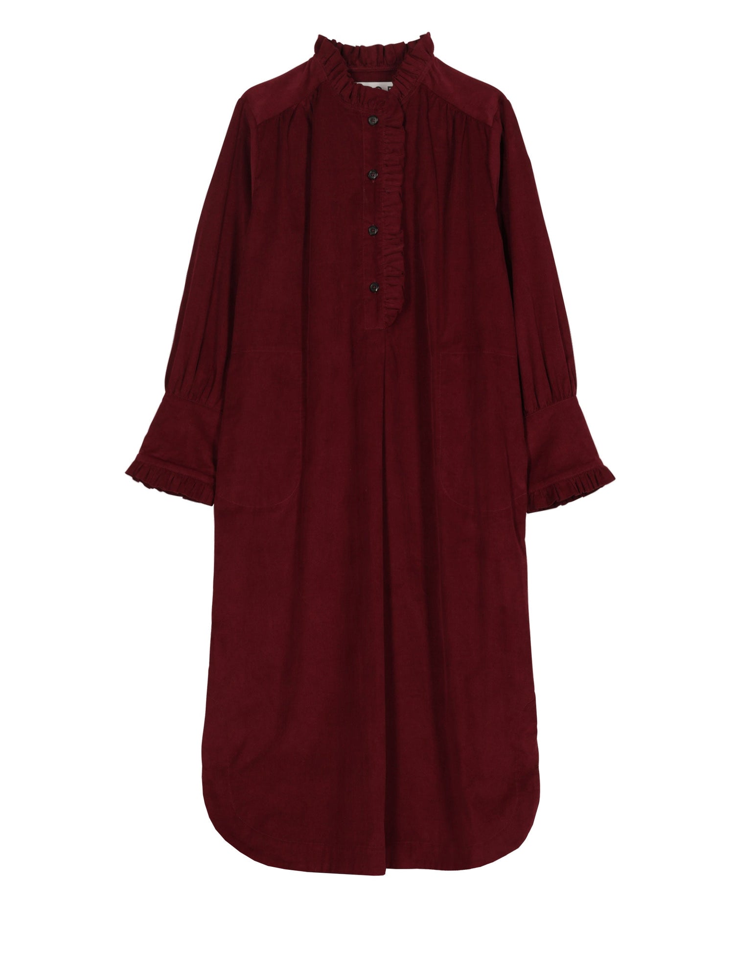 APOF Manda Dress | Red Plum | Baby Cord