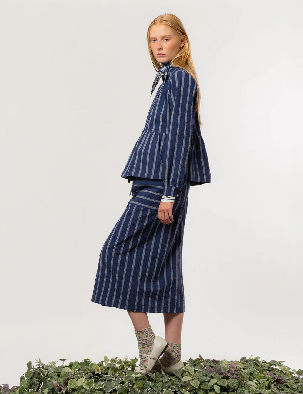 APOF Rachel Jakke | Merida Blue Stripe