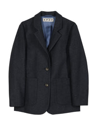 APOF Ragnhild Jakke | Tweed Blue | Uldblazer