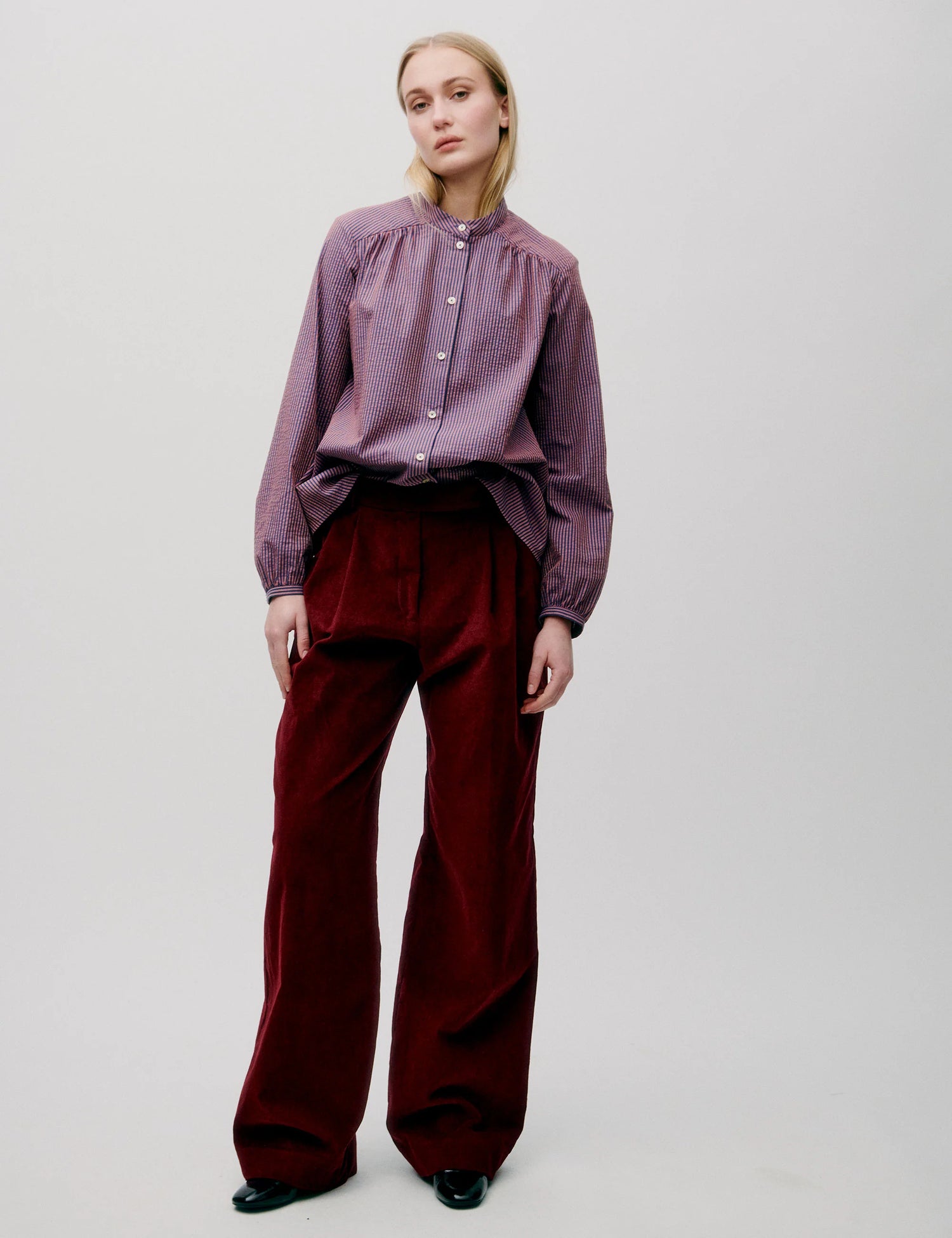 APOF Sissel Pants | Beaujolais | Baby Cord Stretch