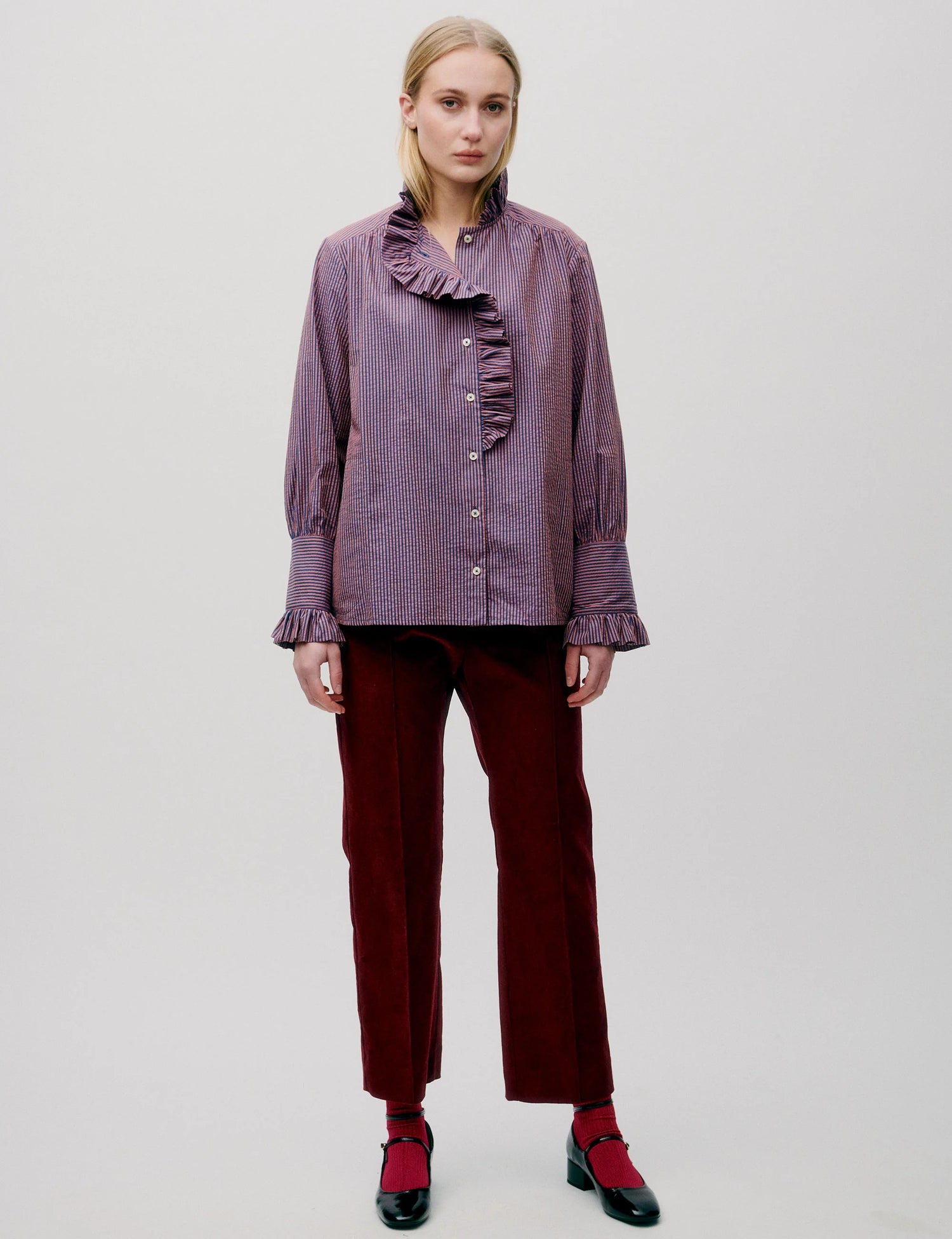 APOF Stella Pants | Beaujolais | Baby Cord Stretch