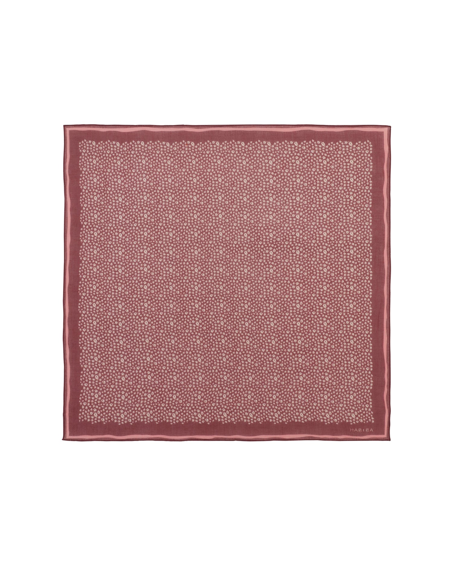 Habiba Autumn Leaf Bandana | Burgundy