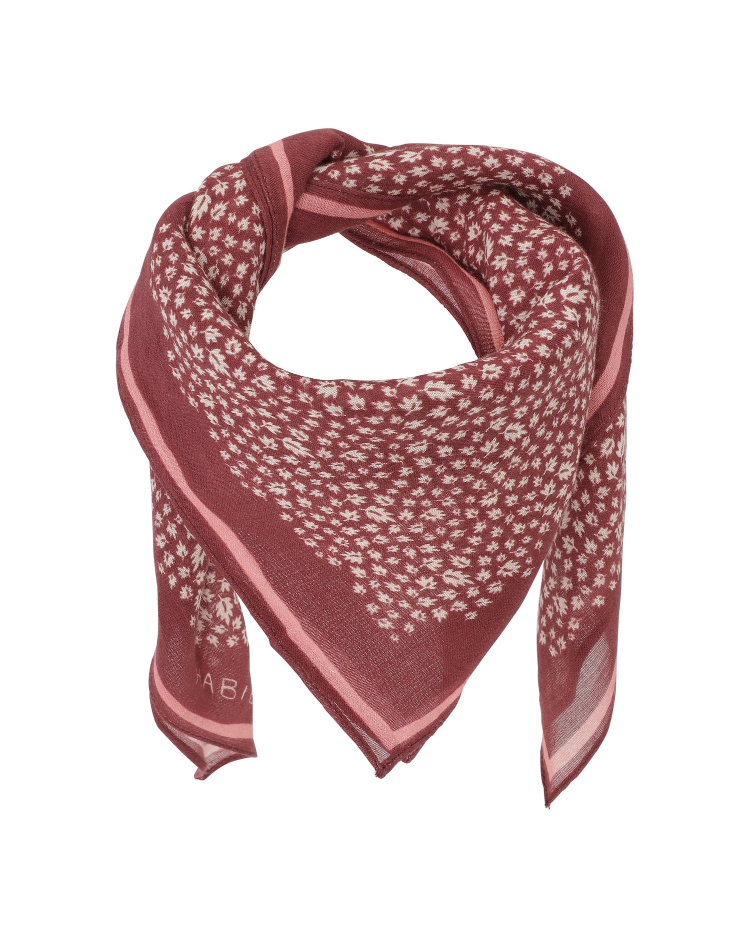 Habiba Autumn Leaf Bandana | Burgundy