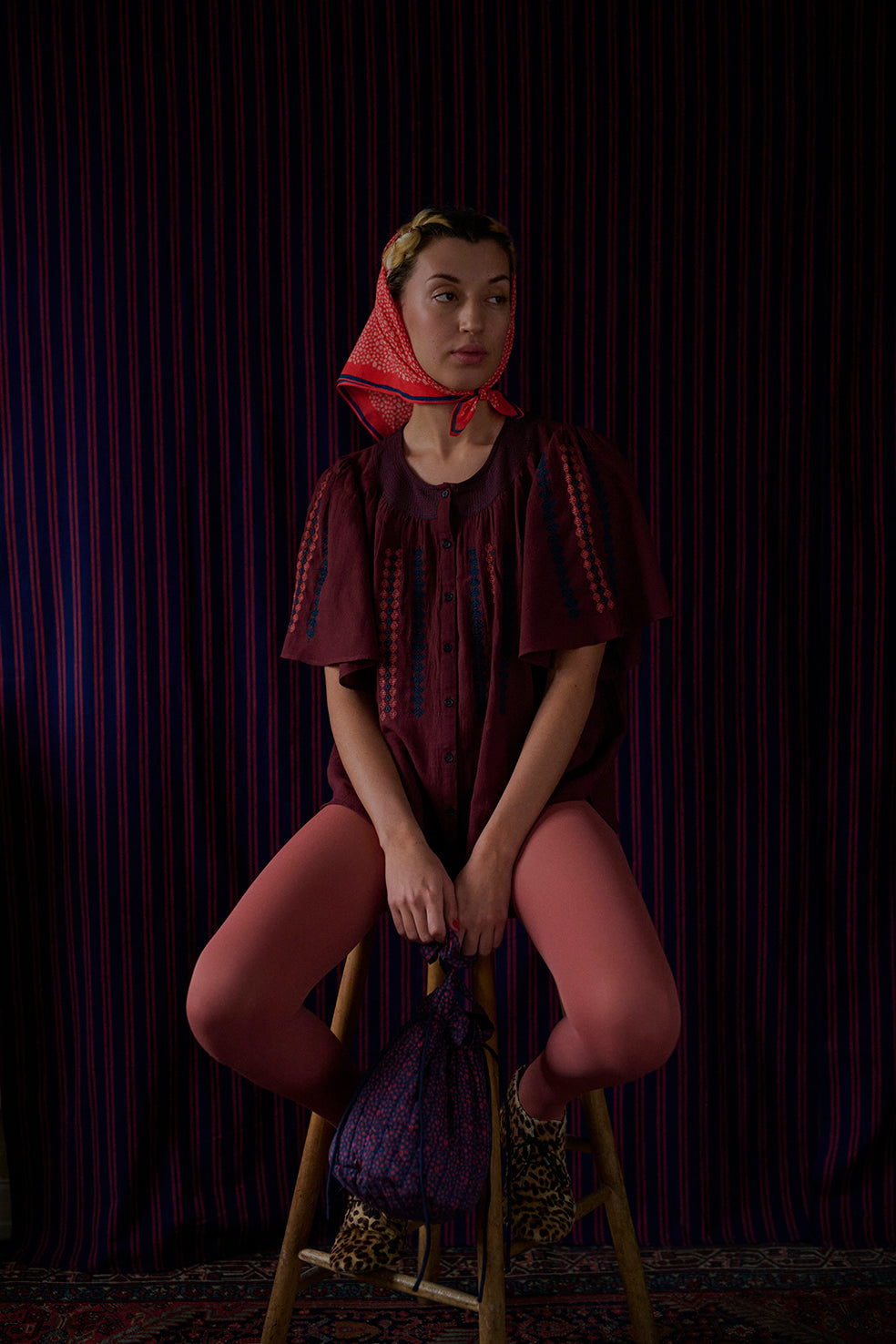 Habiba Autumn Leaf Bandana | Love