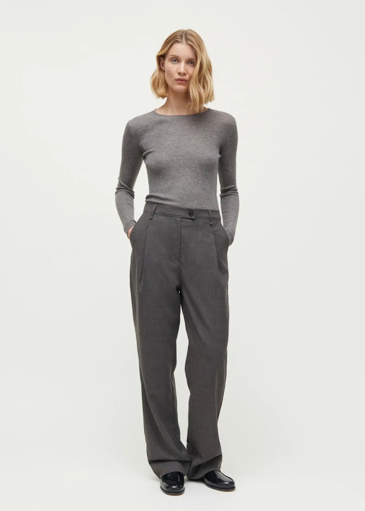 Aiayu Balder Pant Fine Wool | Brownie Melange