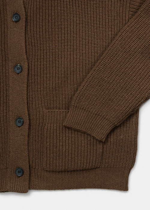 Aiayu Bine Wool Cardigan | Brown Sugar