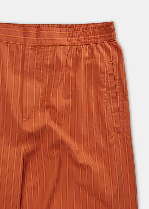 Aiayu Coco Pant Striped | Mix Burnt Orange | Økologisk Bomuld