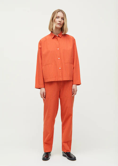 Aiayu Coco Pant Striped | Mix Burnt Orange | Økologisk Bomuld