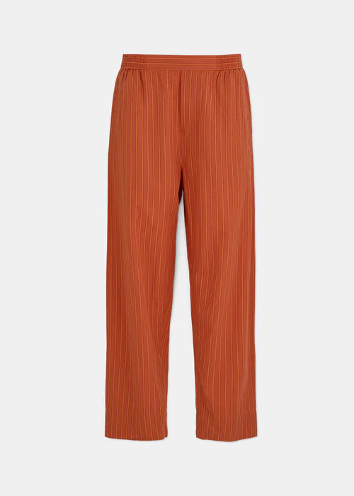 Aiayu Coco Pant Striped | Mix Burnt Orange | Økologisk Bomuld