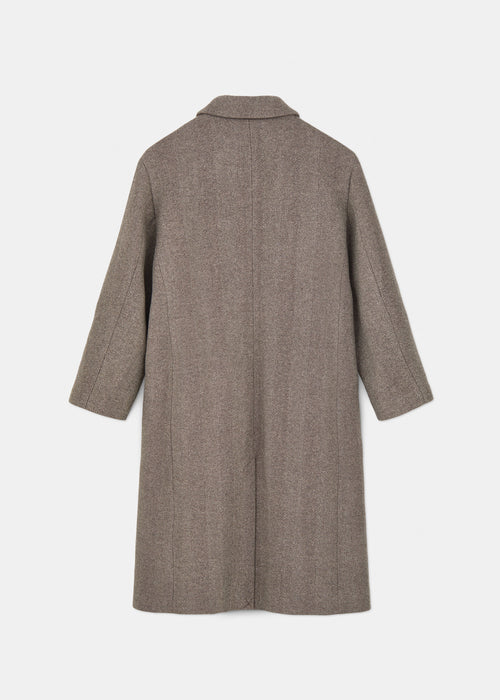 Aiayu Noah Wool Coat | Herringbone | Recycle Wool