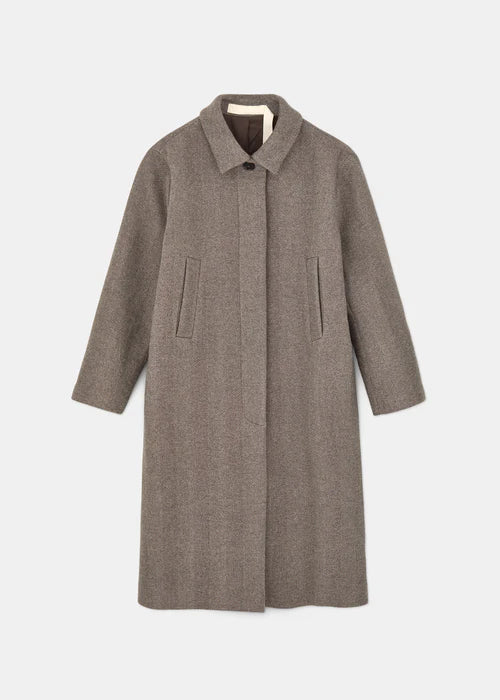 Aiayu Noah Wool Coat | Herringbone | Recycle Wool