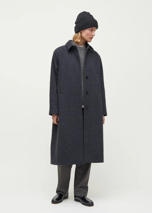 Aiayu Noah Wool Coat | Stormy | Recycle Wool