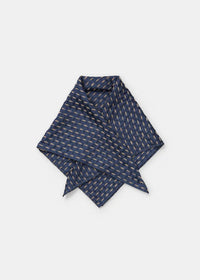 Aiayu Sabir Cashmere Silk Scarf 75 x 75 cm. | Mix Navy