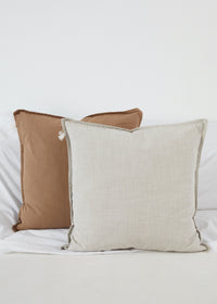 Aiayu Pillow Cotton Slub | Light Tobacco 50 x 50 cm.