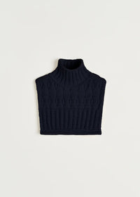 Aiayu Asami neck varmer | Black Navy