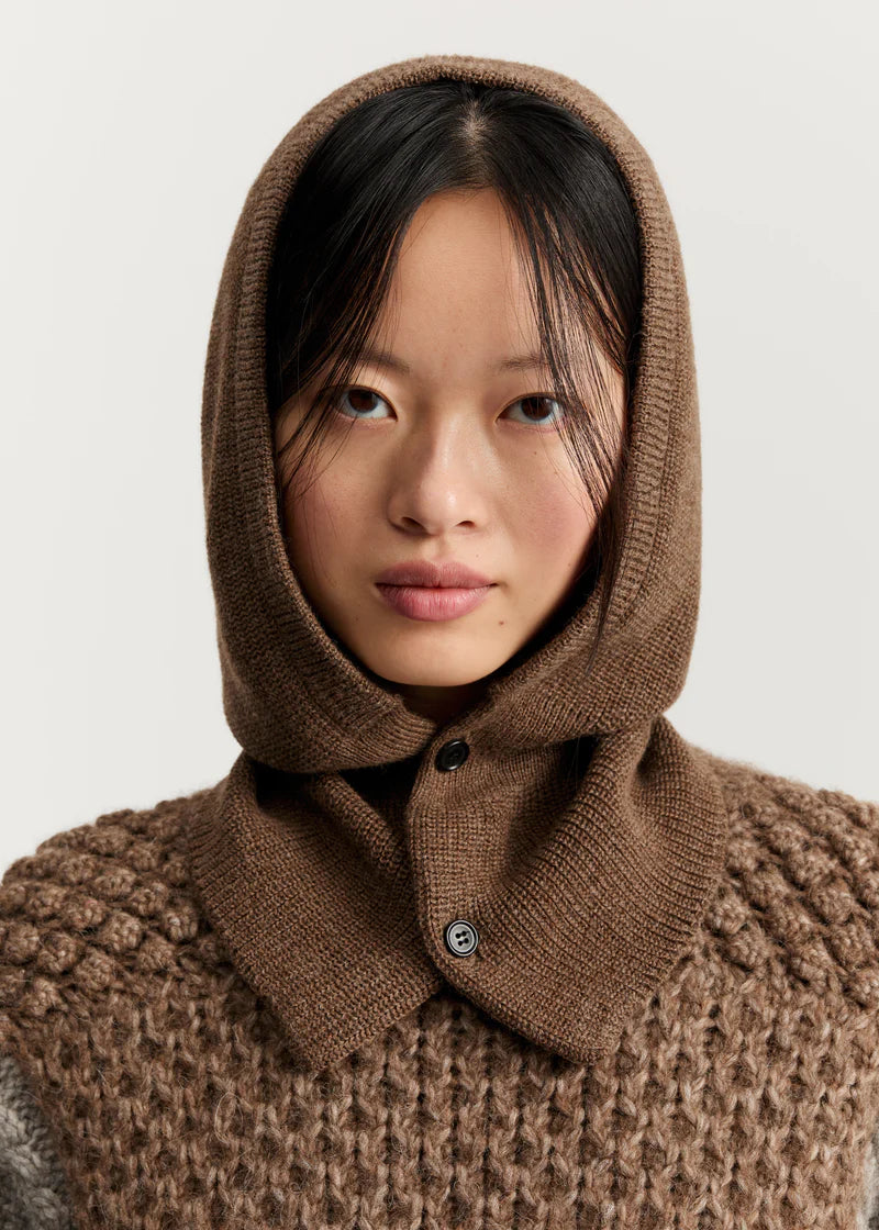 Aiayu Cindy balaclava | Brownie | Pure Llama