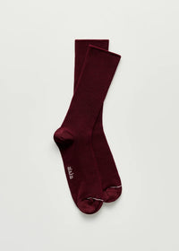 Aiayu Cotton Rib Strømper | Bordeaux