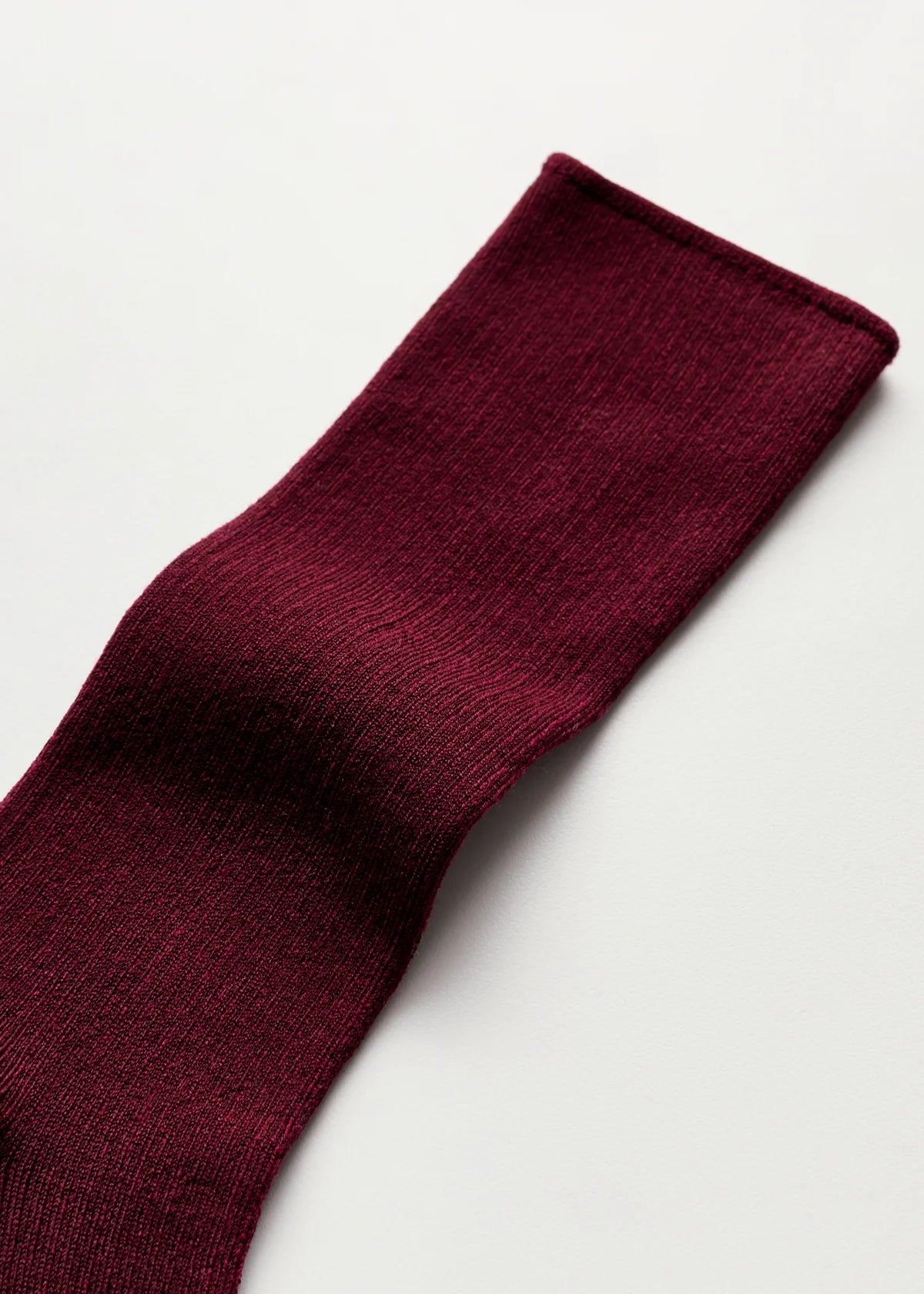 Aiayu Cotton Rib Strømper | Bordeaux