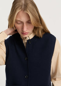 Aiayu Elva Vest - Pure Merino Uld | Navy